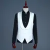 Costumes élégants pour hommes, simple boutonnage, sans manches, revers rond, gilet, gilet, vêtements Blazer sociaux