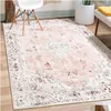 Tappeto Boho Area Rug Lavabile Rosa Piccoli Tappeti Antiscivolo Per Ingresso Camera Da Letto Comodino Cucina Corridoio Soggiorno Lavanderia Tappetino Per Interni Divano Otjwm