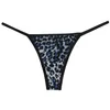 Kvinnliga leopard brasilianska tangas mid-rise bikini thong stretch charm mjuka trosor underkläder underkläder