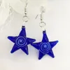 5 Sets Summer Star Starfish spiral Lampwork Jewelry Murano Glass Earrings Dangle & ChandelierChinese Style For Women Handmade