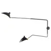 Lampor Post Modern Serge Mouille Wall Sconce Single Two Arm Nordic Wall Light Justerbar lång arm sovrum butik café vägglampa fixturer182