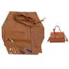 Women Shoulder Handbag Easy Bag Making Kit Handmade DIY PU Leather Bag Knit Set Material Accessories for Hand Sewing Bag 231226