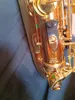 Melhor qualidade saxofone alto dourado YAS-62 japão marca saxofone alto e-flat instrumento de música com bocal profissional