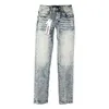 Purple Jeans Designer Men for Women Pants Brand Summer Hole 2023 ny stil broderi självodling och små fötter mode ub9a