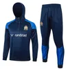 Barnfotbolls huva spårningsdräkter Milik Payet Marseilles Survetement 22 23 24 Fottball Training Suit Veste Maillot de Foot Olympique Om Tracksuit Football Jogging