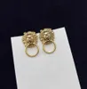 Boucles d'oreilles de charme de mode de créateur de luxe tête de lion dames earring1032500