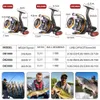 Rods Sougayilang 11 Ball Bearing Spinning Fishing Reel 5.2 : 1 High Speed Gear Ratio Right/left Interchangeable Handle Fishing Wheel