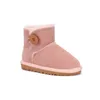 Дизайнерские австралийские детские сапоги для девочек и мальчиков Uggskid Mini Boot Детская обувь Женские зимние ботинки Moon Pink Сапоги на платформе Малыш Enfant Молодежные детские пинетки