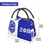 Tassen Zeta Phi Beta geïsoleerde lunchtas voor kamperen, reizen, lekvrije koeler, thermische lunchbox, dames thermische tassen