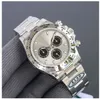 116500LN Montre pour homme Clean V3 Nouvelle version Lunette Cermica blanche Fonction de chronométrage Cal.4130 Mouvement mécanique Météorite Épaisseur 12,2 Chronographe Montres pour hommes