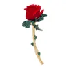 Broches SHMIK classique Rose fleur émail broches pour femmes filles fête mariage plante Vintage Badges Corsage rétro dame broche cadeau