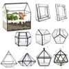 Potten Onregelmatige Glazen Geometrische Terrarium Doos Tafelblad Succulent Air Plant Varen Moss Pot Planter T200104