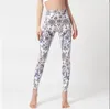 Yoga-outfit Nieuwe Europese en Amerikaanse bedrukte broek voor dames met slim fit Hoge taille Heup Lifting Danskleding Elasticiteit Sport Fi Otzvh