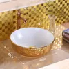 Bathroom Sink Faucets Circular Tabletop Art Bowl And Basin Ceramic Small Household Wash Cabinet