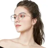 Okulary przeciwsłoneczne Ochrona oka anty-Blue Lekkie szklanki Vintage Blue Ray Blokowanie metalowych komputerowych gogle ultralekkie okrągłe okulary