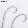Accessories 8 Core silver plated copper 2.5mm 4.4mm 3.5mm Headphone Wire Earphone Cable For SE535 UE900S XBAA3 bear TX