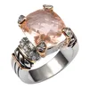 anello casa Morganite Anello in argento sterling 925 ad alta quantità per uomo e donna Taglia 6 7 8 9 10 F1441261H