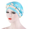Etniska kläder Braid Turban Muslimsk kvinnor Hijab Hat Cancer Chemo Cap Beads Headscarf Islamic Head Wrap Lady Beanie Bonnet Hårförlust