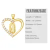Pendant Necklaces OCESRIO Trendy White Crystal Virgin Mary Heart For Necklace Copper Gold Plated Cross Jewelry Making Supplies Pdtb447