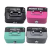 Money Safe Box Mini Cash Box Metal Nyckel Pengar Bank Small Security Lock Box Portable Robust Låsbara myntlådor för barn Vuxna 231225
