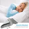 Dekens Verwarmde dekenwikkel Draagbare USB Elektrische sjaal Aanpassen Flanel Gooi Wasbare schoothoes
