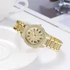 Wristwatches Imitate Diamond Inlaid Watches Chain Watch For Women Small Delicate Luxury Quartz Relogio Feminino Montre Femme
