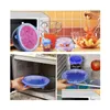 Other Kitchen Tools Sile Stretch Suction Pot Lids Food Grade Fresh Kee Wrap Seal Er Pan Spill Nice Kitchen Accessories 6Pcs/Set Ss0116 Ot0Gl