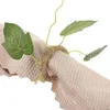 Table Cloth 2 Pcs Green Leaf Napkin Rings Chic Serviette Reusable Buckle Boho Spring Accessory Rope Dining Banquet Decor