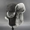 Ushanka vinterskidåkning cykla kallt skydd vindtäta öronflikar ull hatt svarta män kvinnor imitation päls fluffig hatt 231225