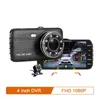 DVRS CAR DVR Camera 4.0 "Full HD 1080p Dash Cam Auto Registrator Dual Lens Night Vision med bakre kameravideoinspelare