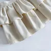 Skirts Mini Cake For Women High Waist A-Line Short Skirt Sweet Woolen Lotus Korean Fashion 2024 Women's Clothing Drop