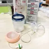 Silicone Baby Feeding Bottle Kids Cup Children Training Water with Long Straw Separation Antifall born 231225