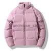 Męskie Parkas Men Harajuku ciepłe bąbelki płaszcz zimowy 2023 Streetwear Solid Black Parkas Man Korean Fashion Puffer Kurtki płaszcze 9988 J231226