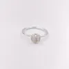 Anéis de banda de cristal de rocha de gota de abril autênticos 925 anéis de prata esterlina se encaixam joias de estilo europeu Andy Jewel 191012RC6666699