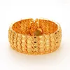 Bracelet classique pour hommes plaqué or 18 carats, bijoux de luxe en forme de tournesol, ajustable, à la mode