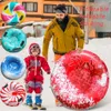 Foldable Skiing Snow Sledge Children's Tubing Winter Sled Inflatable Skiing Ring Thickened and Cold-resistant 231225