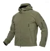 Jaquetas masculinas inverno tático engrossar lã jaqueta do exército homens quentes polar militar retalhos multi bolso homem outerwear casaco S-4XL