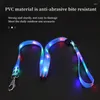 Colliers pour chiens collier lumineux pour animaux de compagnie laisse Led clignotante Usb charge réglable marche tirant ceinture fournitures de mode