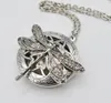 5 peças medalhões difusor de joias colar para mulheres presente de natal vintage oco medalhão com libélula xl5113483048