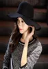 Soft Wool Women Hat Vintage Wide Brim Dom Hats Bowknot Ladies Floppy Felt Fedora Cap Stingy7572723