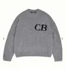 Herrtröjor Herrarna 2023 Cole Buxton Gray Relaxed High Quality Pants Woolen Sweaters Men Women 1 Quality Sweatpants Vintage Knit Sportswear Set M2