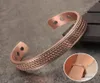 Ed pulseiras de cobre para mulheres homens energia pulseira magnética benefícios homens ajustável manguito pulseiras pulseiras saúde cobre4097995