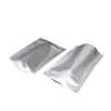 10x15cm Sacs alimentaires auto-scellables Sac d'emballage en papier d'aluminium pur Mylar Foil refermable Stockage Fermeture à glissière Pochettes d'emballage 100PCS Pbtgi Cntr