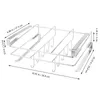 Organizzatore per armadietto da cucina, portautensili senza punzonatura, sotto i cestini salvaspazio, ripiano inferiore per posate