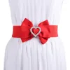 Pasy 634C punkowe kobiety gorset z Heartbowknot Buckle Teens Shirt Dress Pas Pasek