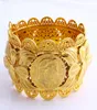 70 mm äthiopische Münze Mode großer breiter Armreif CARVE 22 K THAI BAHT SOLID Gold GF Dubai Kupfer Schmuck Eritrea Armband Zubehör7771281