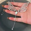 Pendant Necklaces Charm Exquisite Butterfly Wing Star Necklace For Women Cute Shiny Crystal Chain Of Clavicle Chokers Party Jewelry Gift