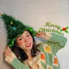 Berretti Cappellini Cosplay gratuiti per bambini Adulti Albero di Natale Cappello decorativo Copricapo Esegui regali Festa da ballo Inverno Lana Cotone
