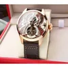 Tasarımcı Menwatch IWC Watch Mens Pilot Skeleton Gold Watches 5A Yüksek Kalite Otomatik Mekanik Uhren Aktif Tourbillon Watchmen Geri Şeffaf Montre Pilot 8YG5