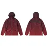 Trapstar clássico ramo -íris gradiente bordado bordado casual casual windbreaker casaco